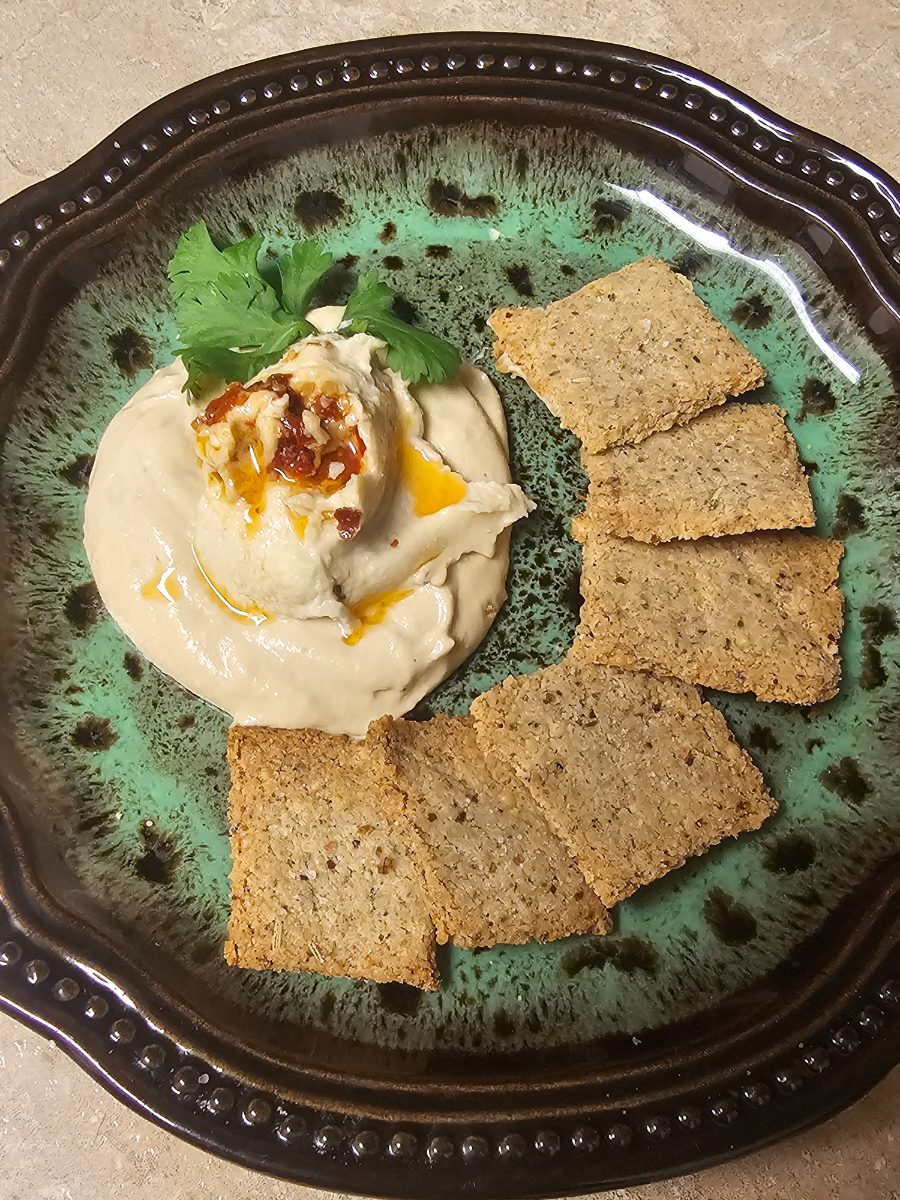 Parmesan Rosemary Almond Flour Crackers